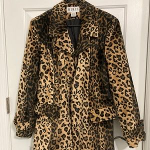 EUC Mixit Leopard print belted jacket